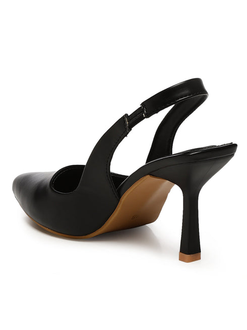 GNIST Pointed Pumps Black Stiletto Heels